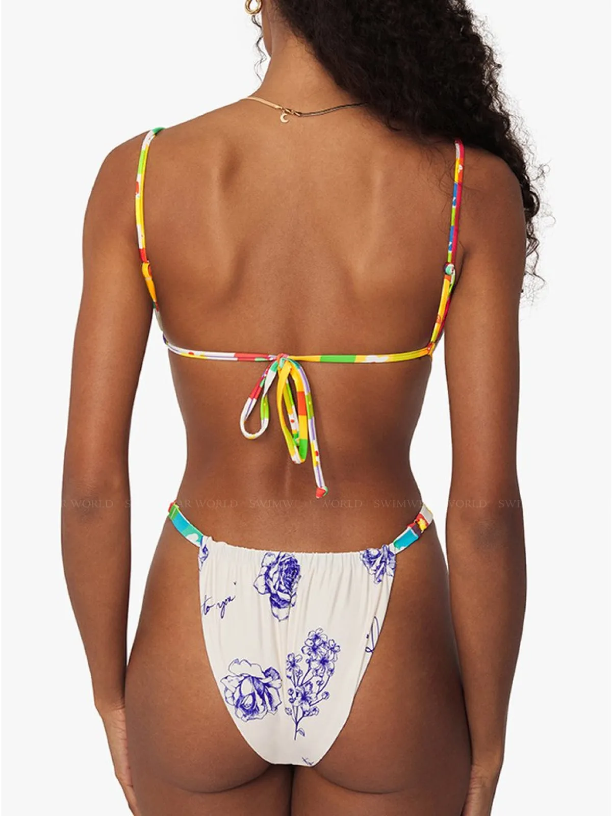 Ruched Underwire-Adjustable Ruched Bikini ::RET