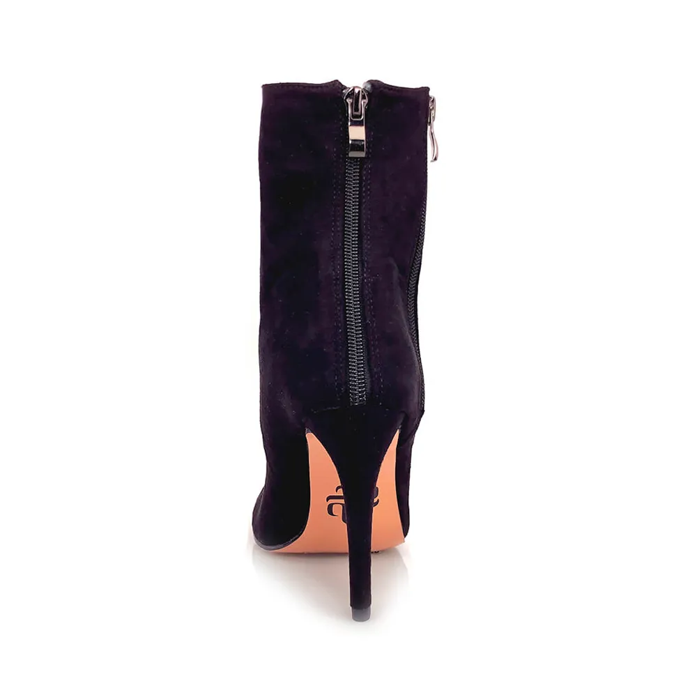 Rude Boy - By Kiira Harper - Open Toe Lace Up Dance Booties (Suede Sole)