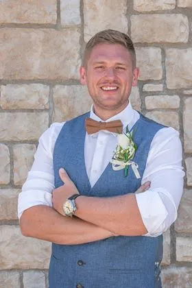 Rufus: Camel Tan Mens Bow Tie