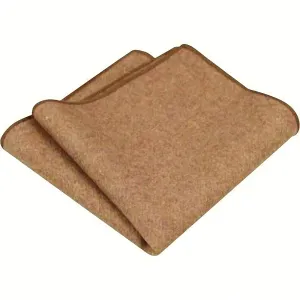 Rufus: Camel Tan Mens Pocket Square
