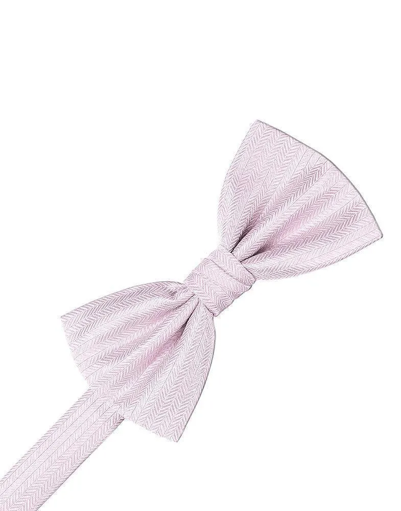 Sage Herringbone Bow Tie