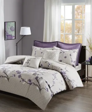 Sakura 7 Piece Cotton Duvet Cover Set