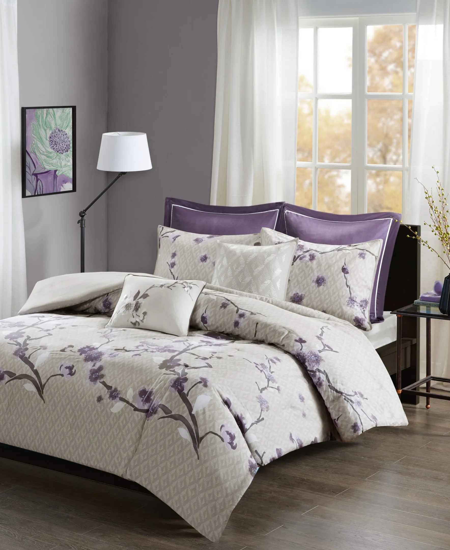 Sakura 7 Piece Cotton Duvet Cover Set