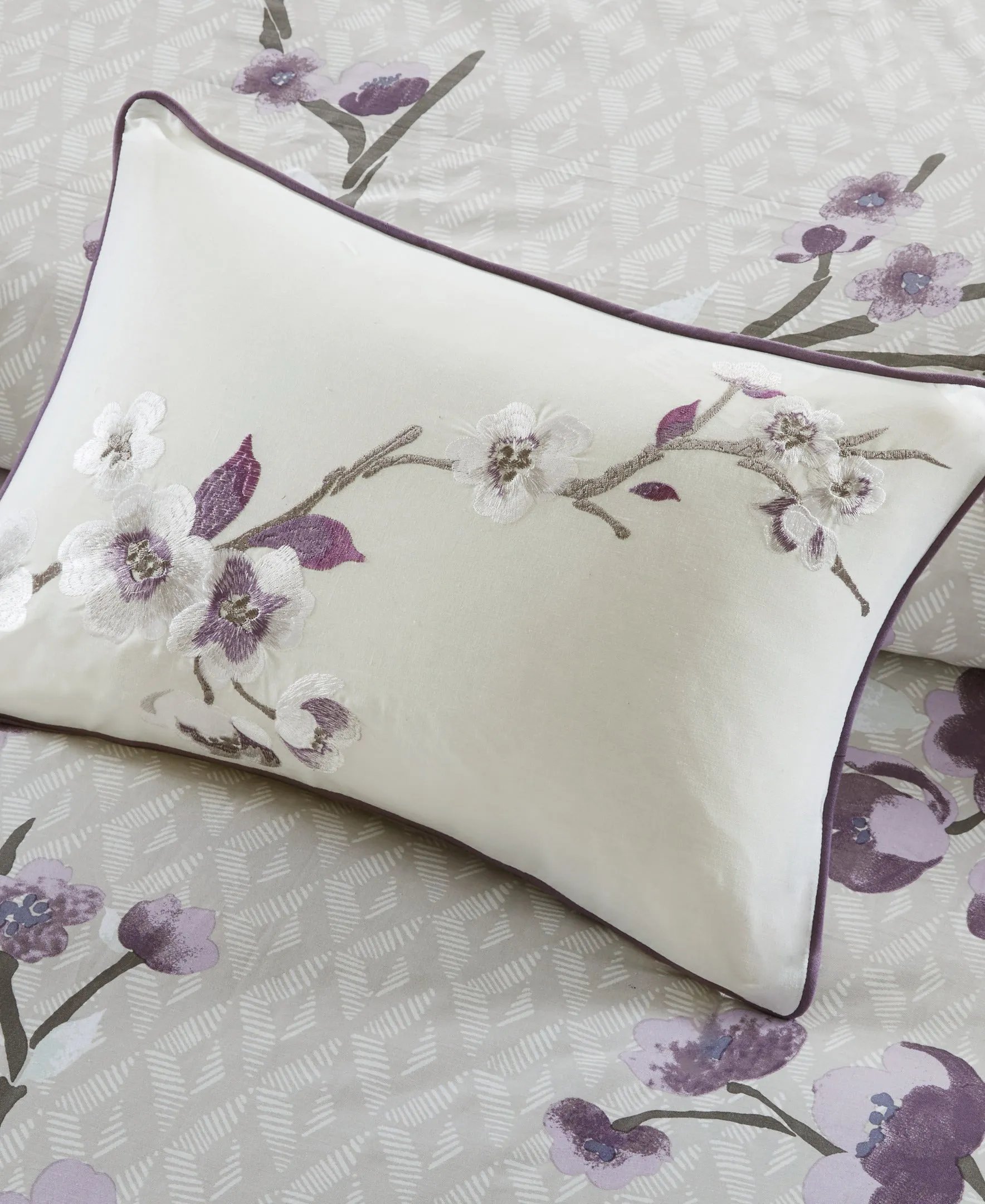 Sakura 7 Piece Cotton Duvet Cover Set