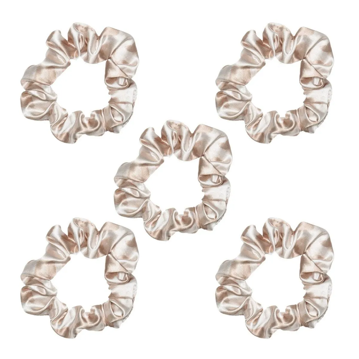 Satin Leopard Sleep Hair Ties (Set of 5)