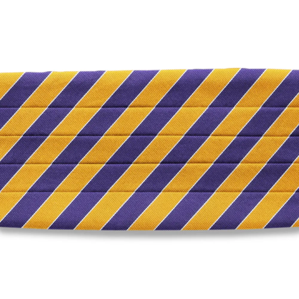 Scholastic Purple/Gold - Cummerbunds