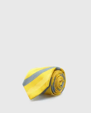 SERGIO ALVAJEE S21SA-HM-51 YELLOW ITALIAN SILK TIE