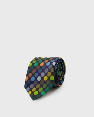 SERGIO ALVAJEE W18SA-HM-5 DARK BROWN ITALIAN SILK TIE
