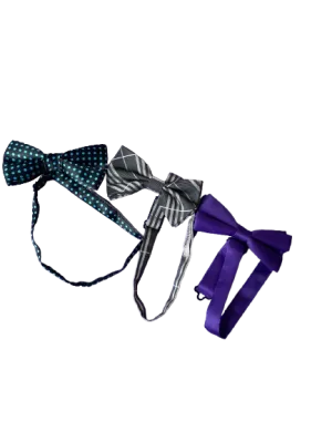 Set Of Three Bow Ties