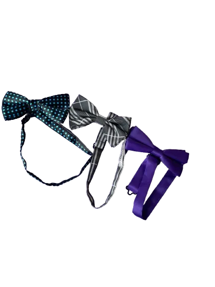Set Of Three Bow Ties