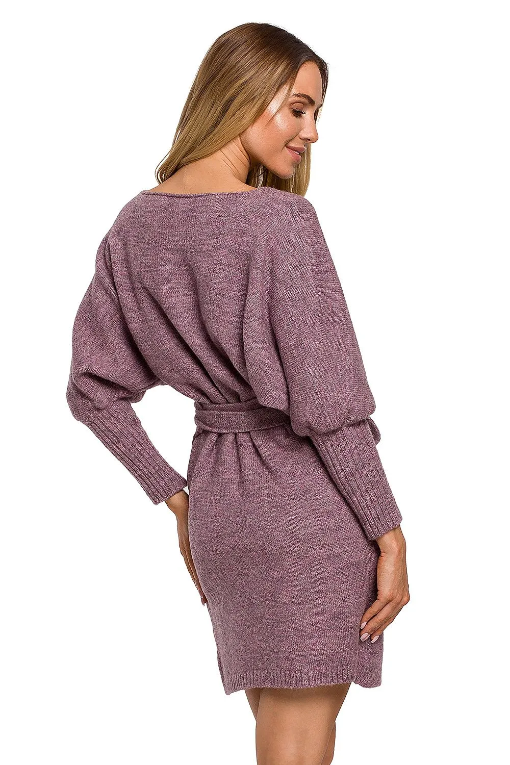 Side Tie Sweater Dress