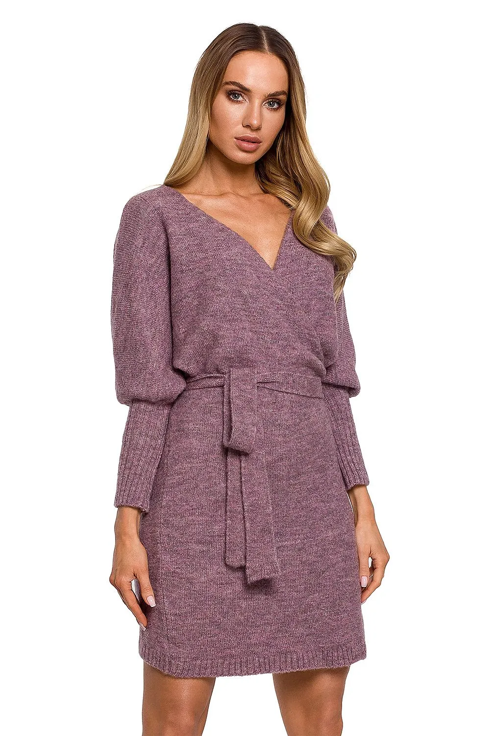 Side Tie Sweater Dress