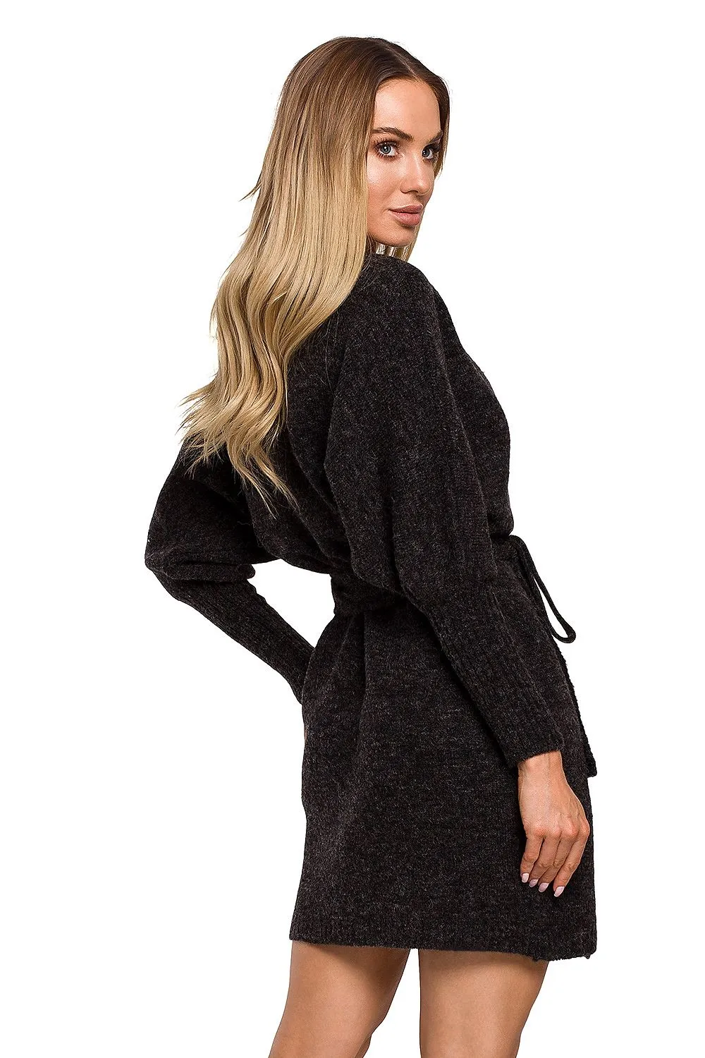 Side Tie Sweater Dress