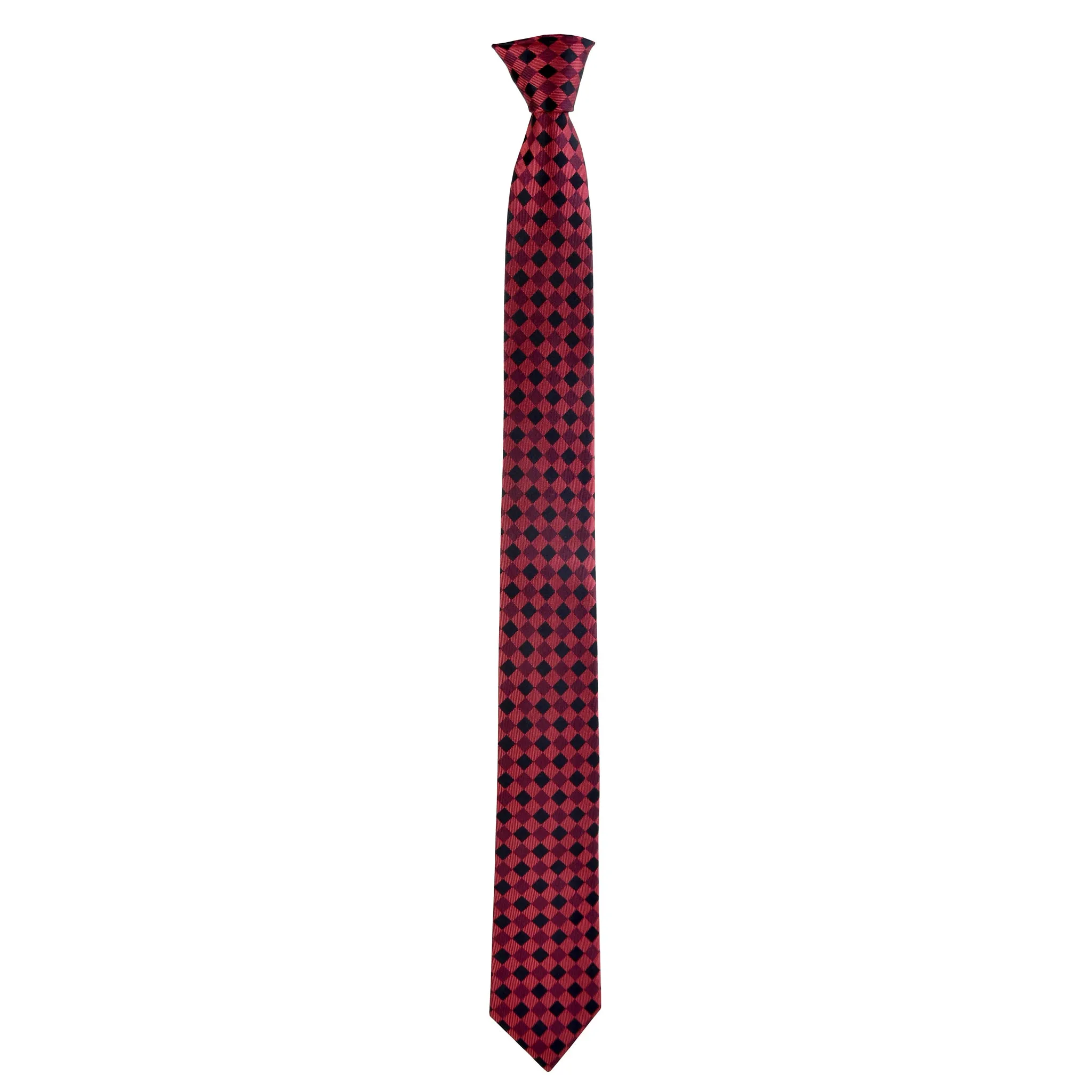 Skinny Printed Ford Tie in Red