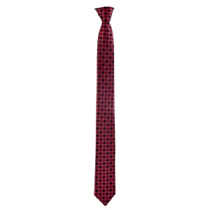 Skinny Printed Ford Tie in Red