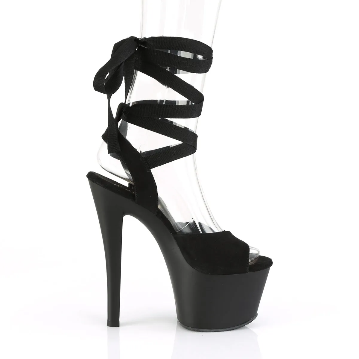 SKY-334  Black Faux Suede/Black Matte
