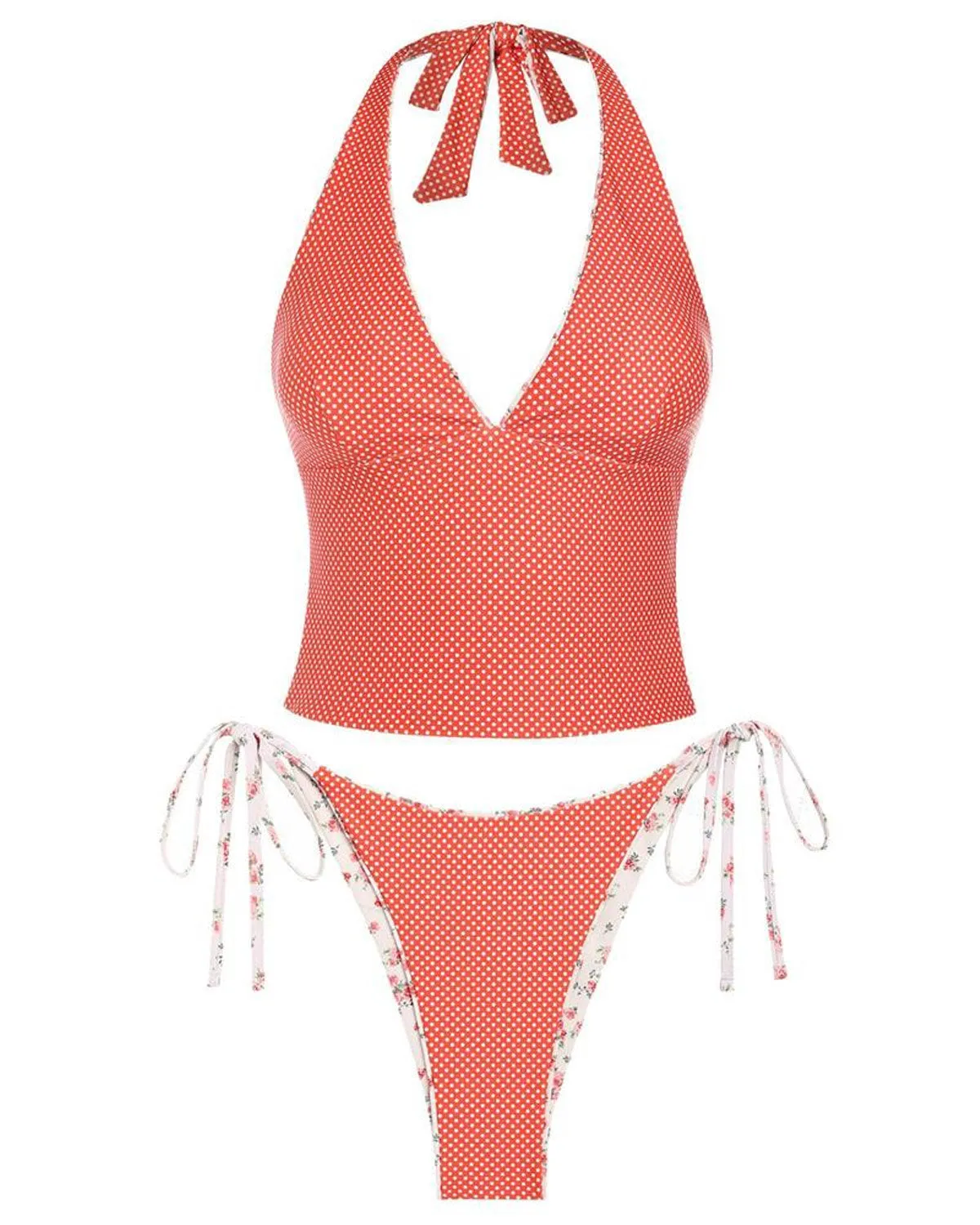 SLIM® Picnic Plaid Halter Tankini