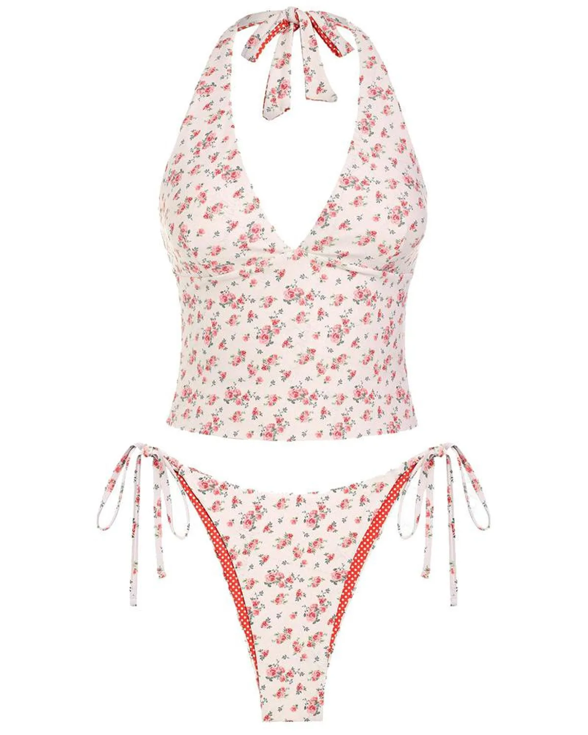 SLIM® Picnic Plaid Halter Tankini