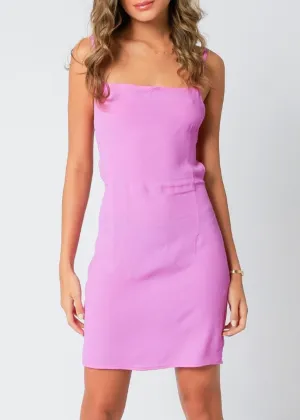 Spaghetti Strap Tie Back Mini Dress
