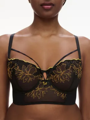 Spice Bustier In Black & Yellow - Chantelle Pulp