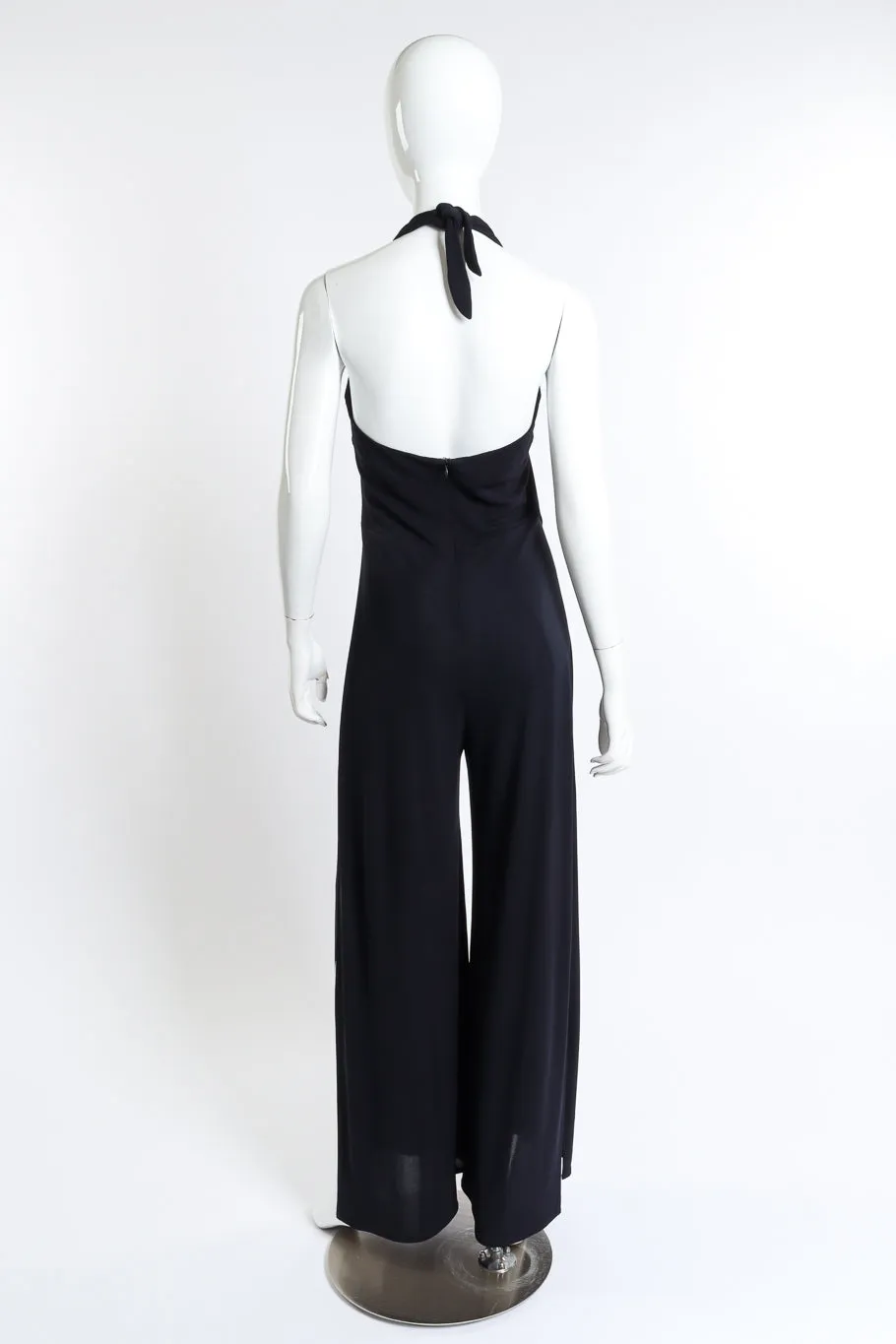 Split Leg Halter Jumpsuit