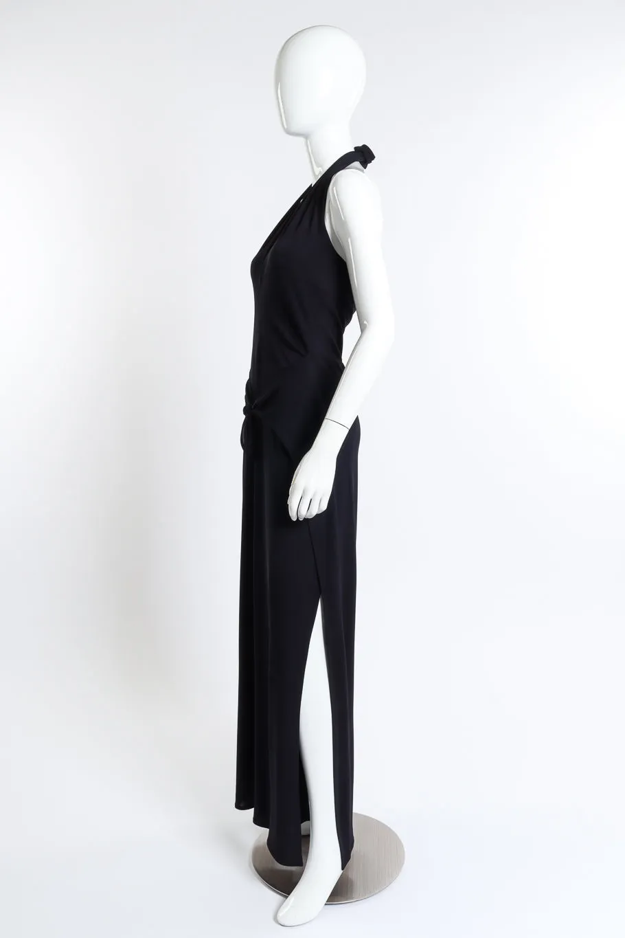 Split Leg Halter Jumpsuit