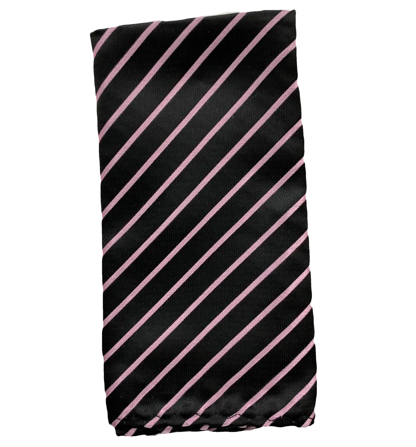 Stacy Adams Tie and Handkerchief - Solids and Stripes Pink T10