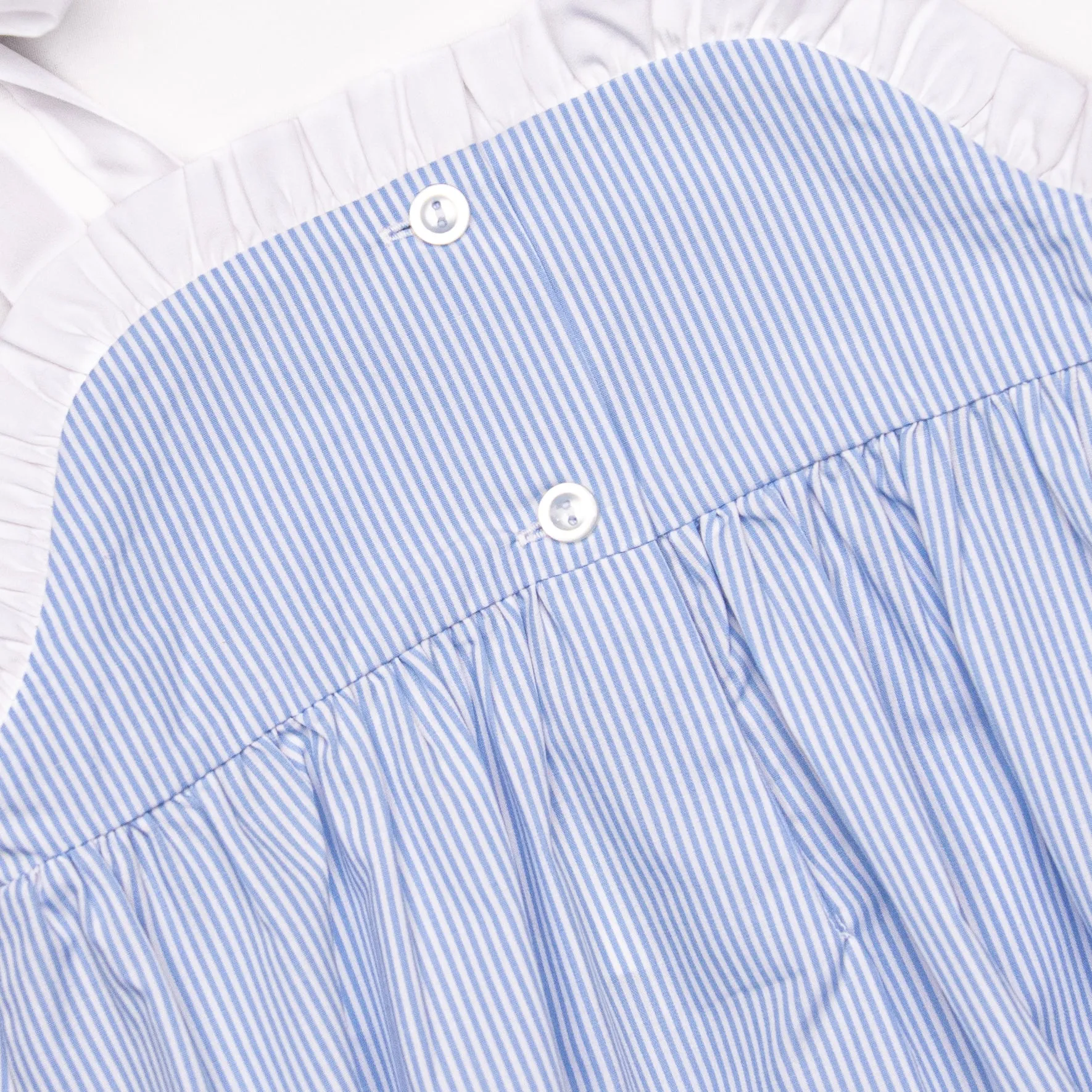 Stars and Stripes Smocked Bubble, Blue