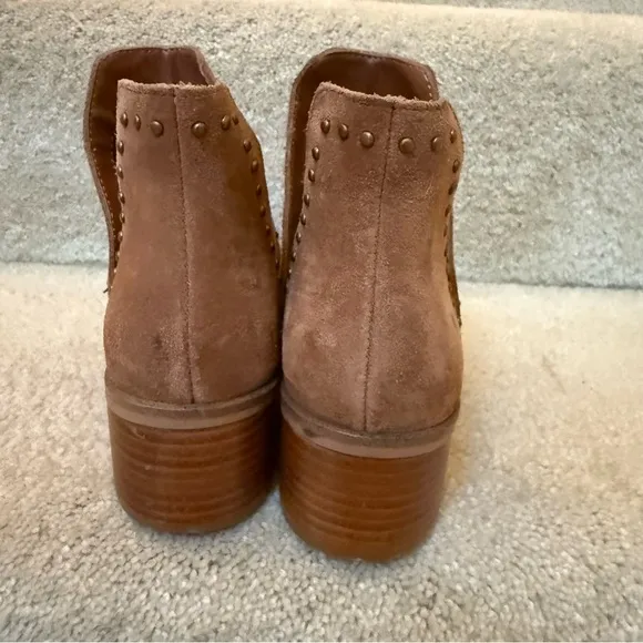 Steve Madden Suede Booties Western Cowgirl Caramel Brown Size 7