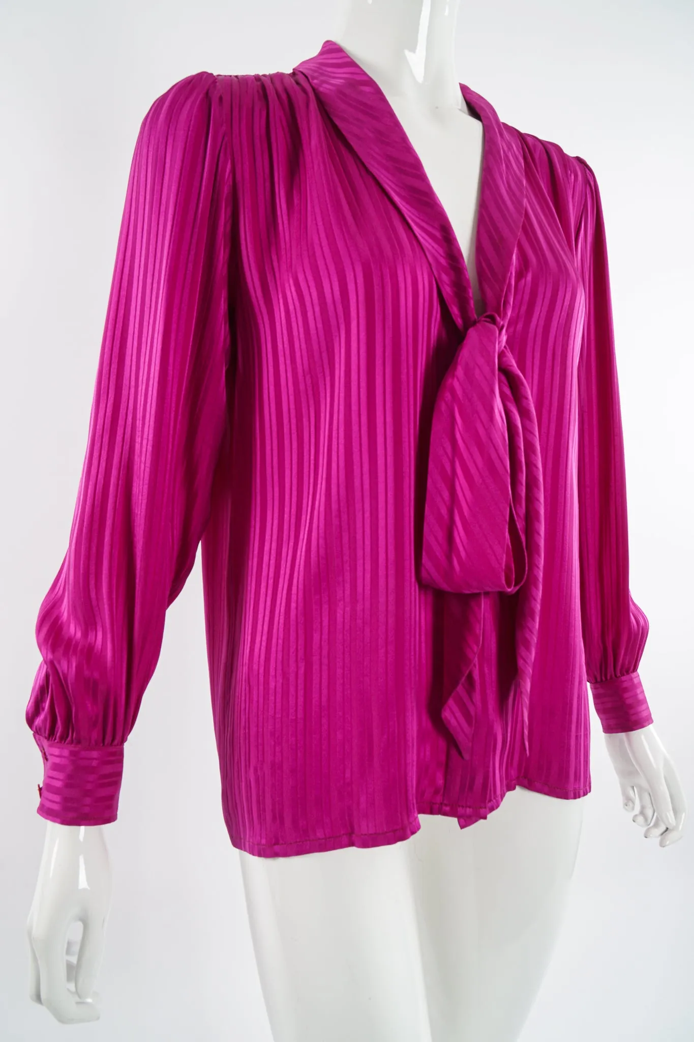 Striped Chelsea Bow Blouse