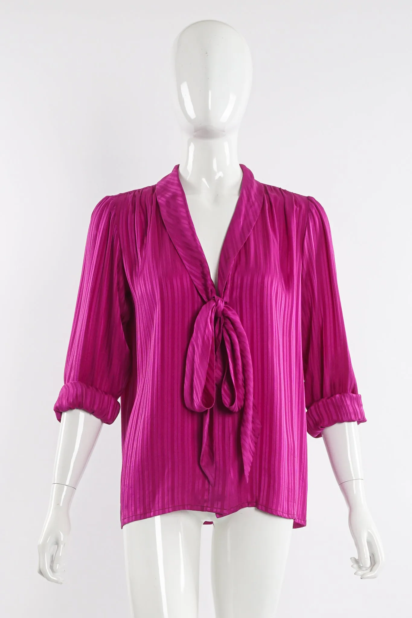 Striped Chelsea Bow Blouse