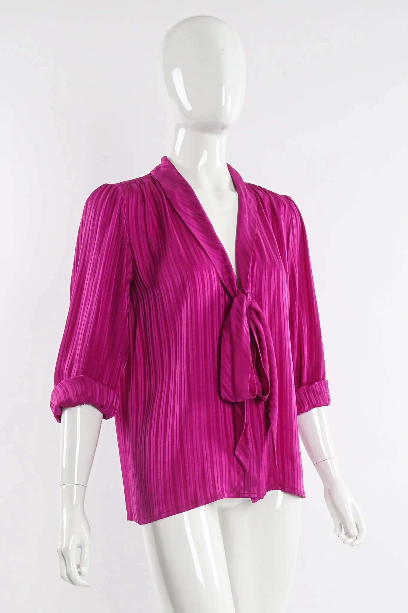 Striped Chelsea Bow Blouse