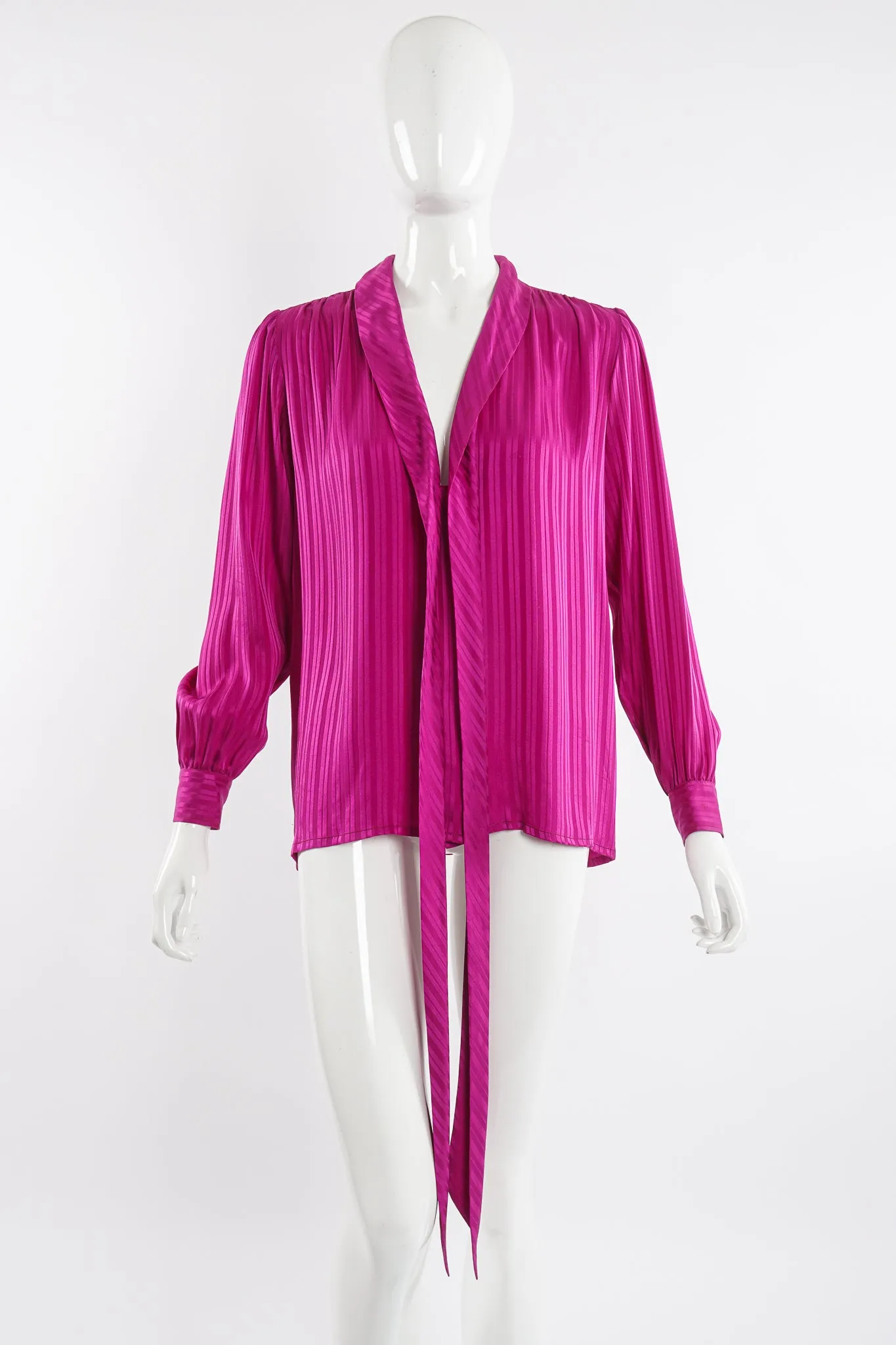 Striped Chelsea Bow Blouse