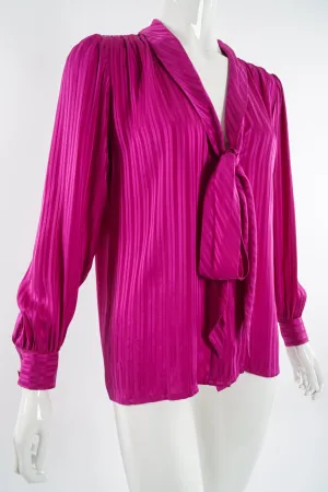 Striped Chelsea Bow Blouse