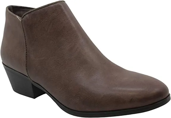 Style & Co. Womens Wileyy Fabric Almond Toe Ankle Fashion Boots, Taupe, Size 5.0