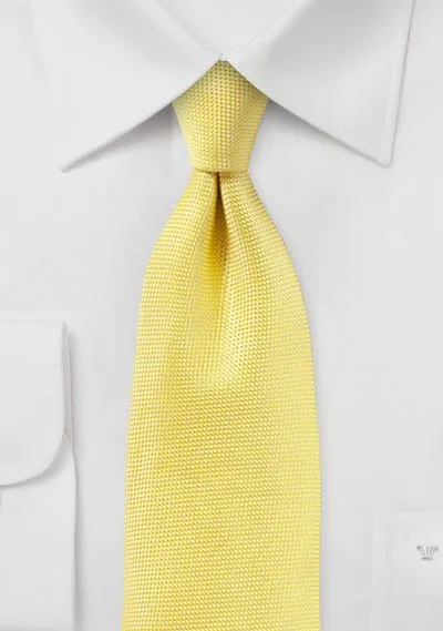 Sun Yellow MicroTexture Necktie