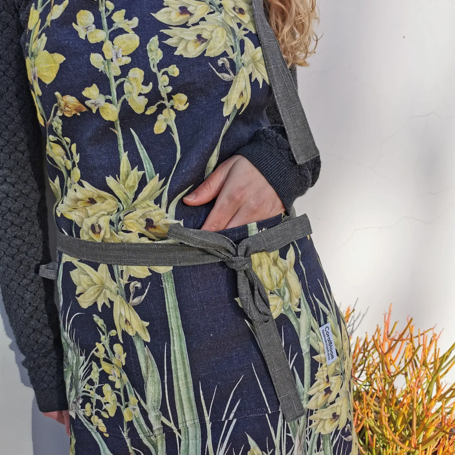 Sunrise Feast Linen Apron