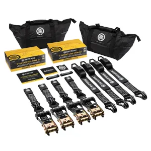 Supreme Suspensions® Heavy-Duty Ratchet Load Strap Kit - 4pc