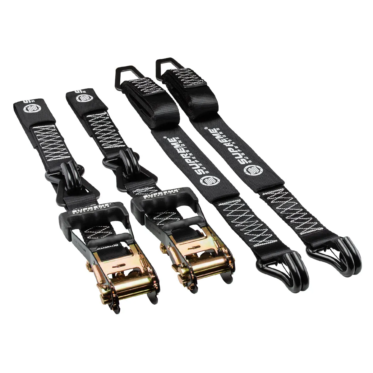 Supreme Suspensions® Heavy-Duty Ratchet Load Strap Kit with 20' Extended Lead