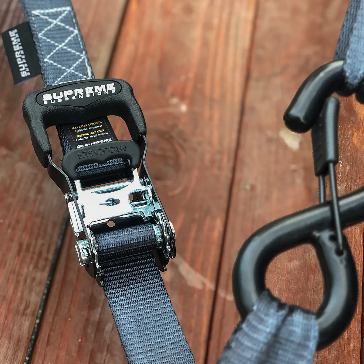 Supreme Suspensions® Heavy-Duty Ratchet Tie-Down and Load Strap Kits with 20' Extended Lead Bundle