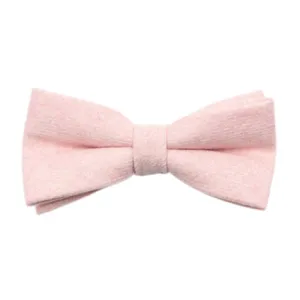 Tallulah Dusty Pink Mens Wool Bow Tie