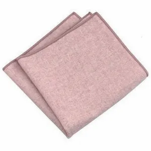Tallulah Dusty Pink Wool Pocket Square