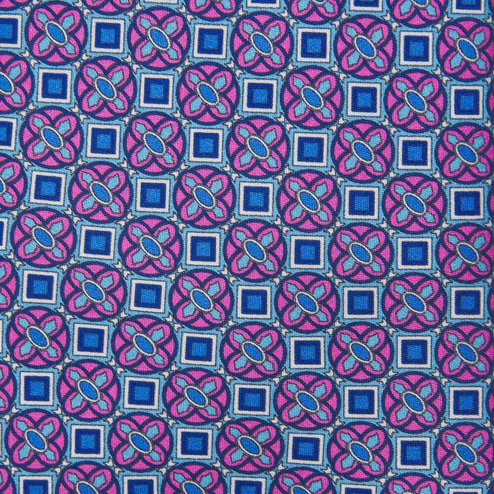 Tancredi Purple and Blue Silk Duchesse Tie
