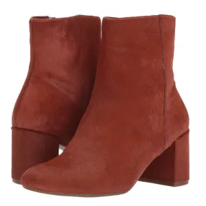 TARYN ROSE Terracotta Cassidy Calf Hair Ankle Booties Size 37/US 7B NWOB