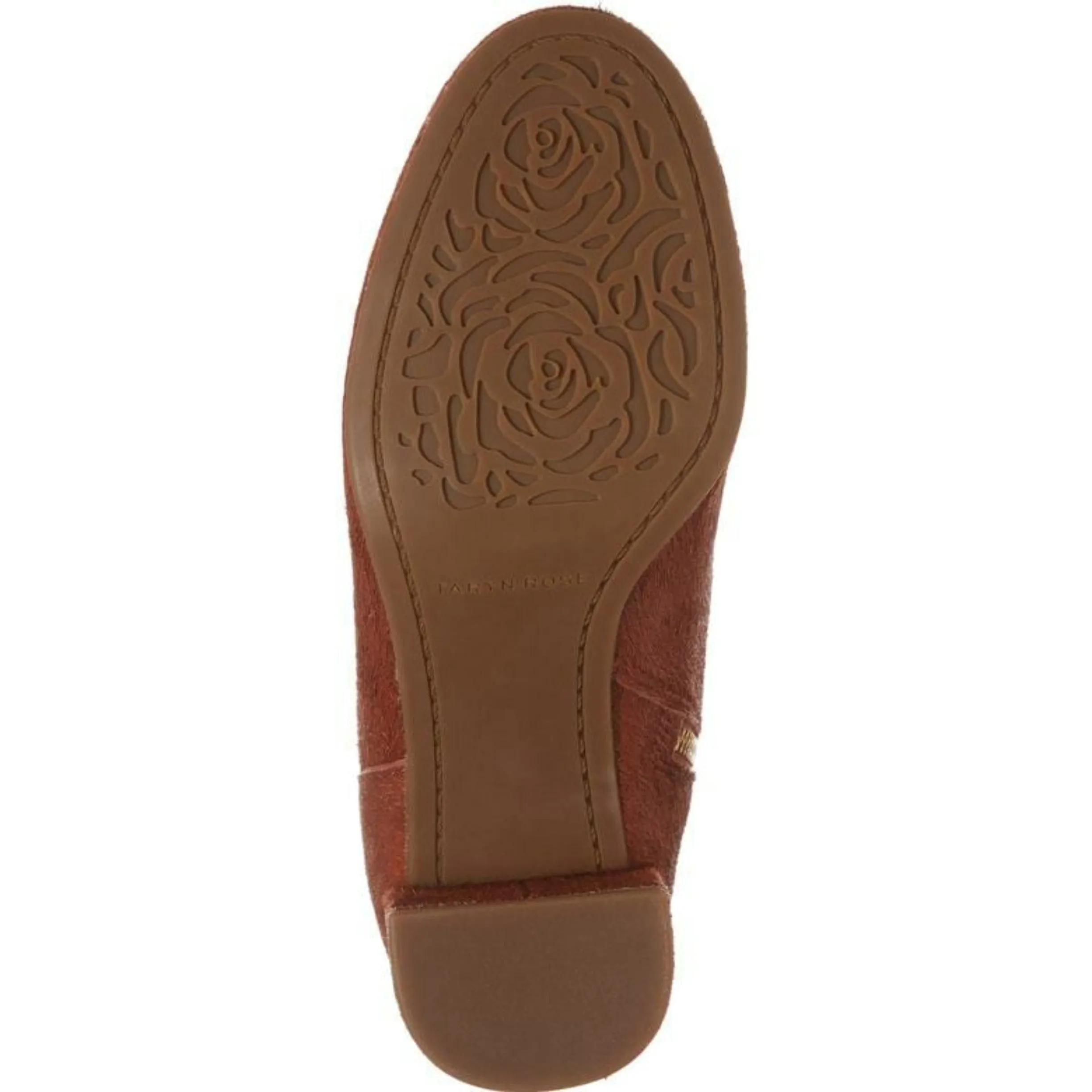 TARYN ROSE Terracotta Cassidy Calf Hair Ankle Booties Size 37/US 7B NWOB