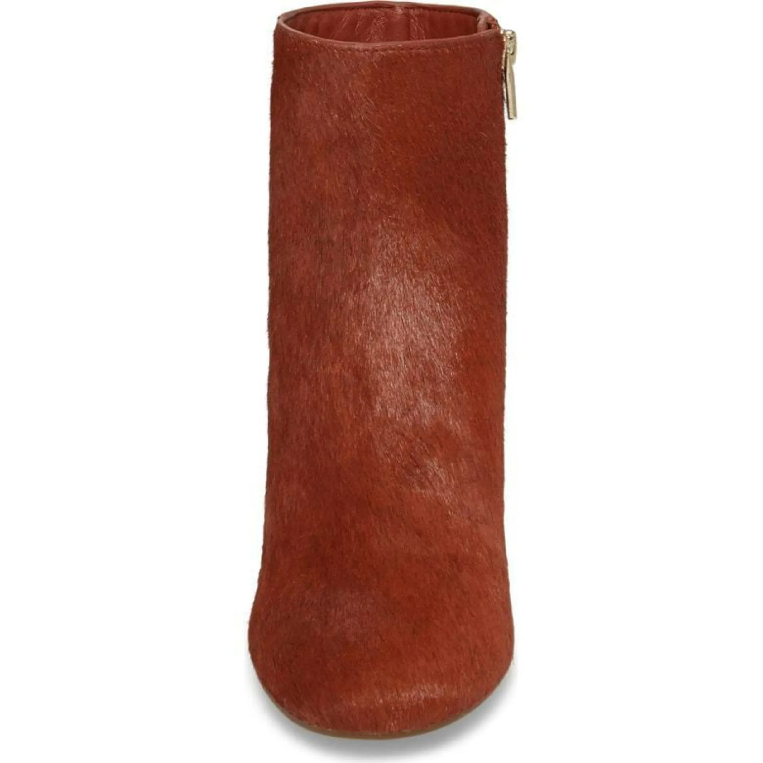 TARYN ROSE Terracotta Cassidy Calf Hair Ankle Booties Size 37/US 7B NWOB