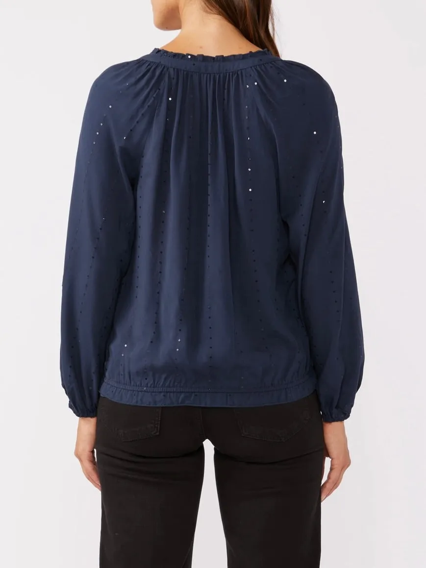 Tassel Sequin Blouse - Night