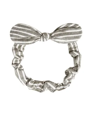 The Baby Bow Headband by Rylee & Cru - Railroad Stripe