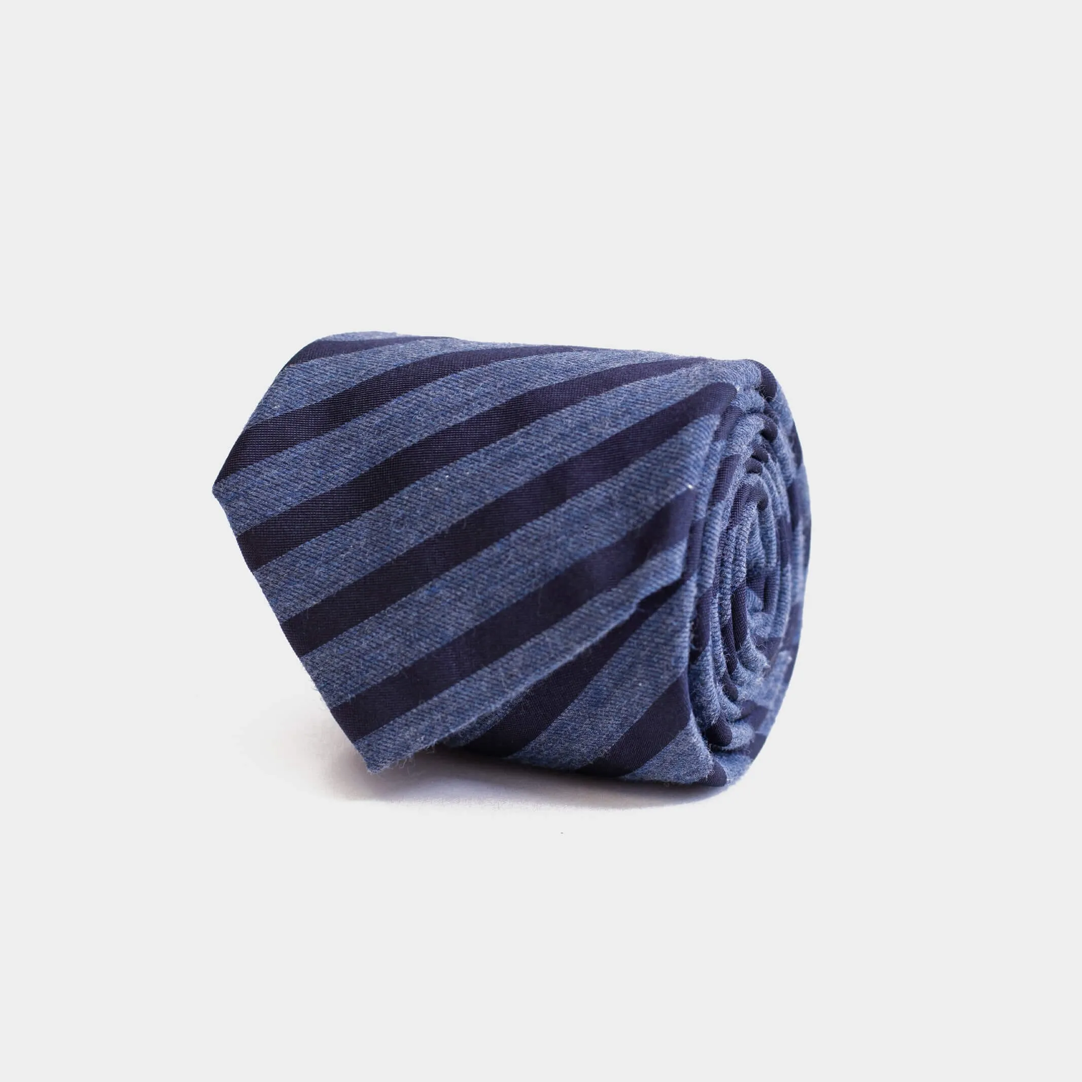 The Navy Albertson Stripe Tie