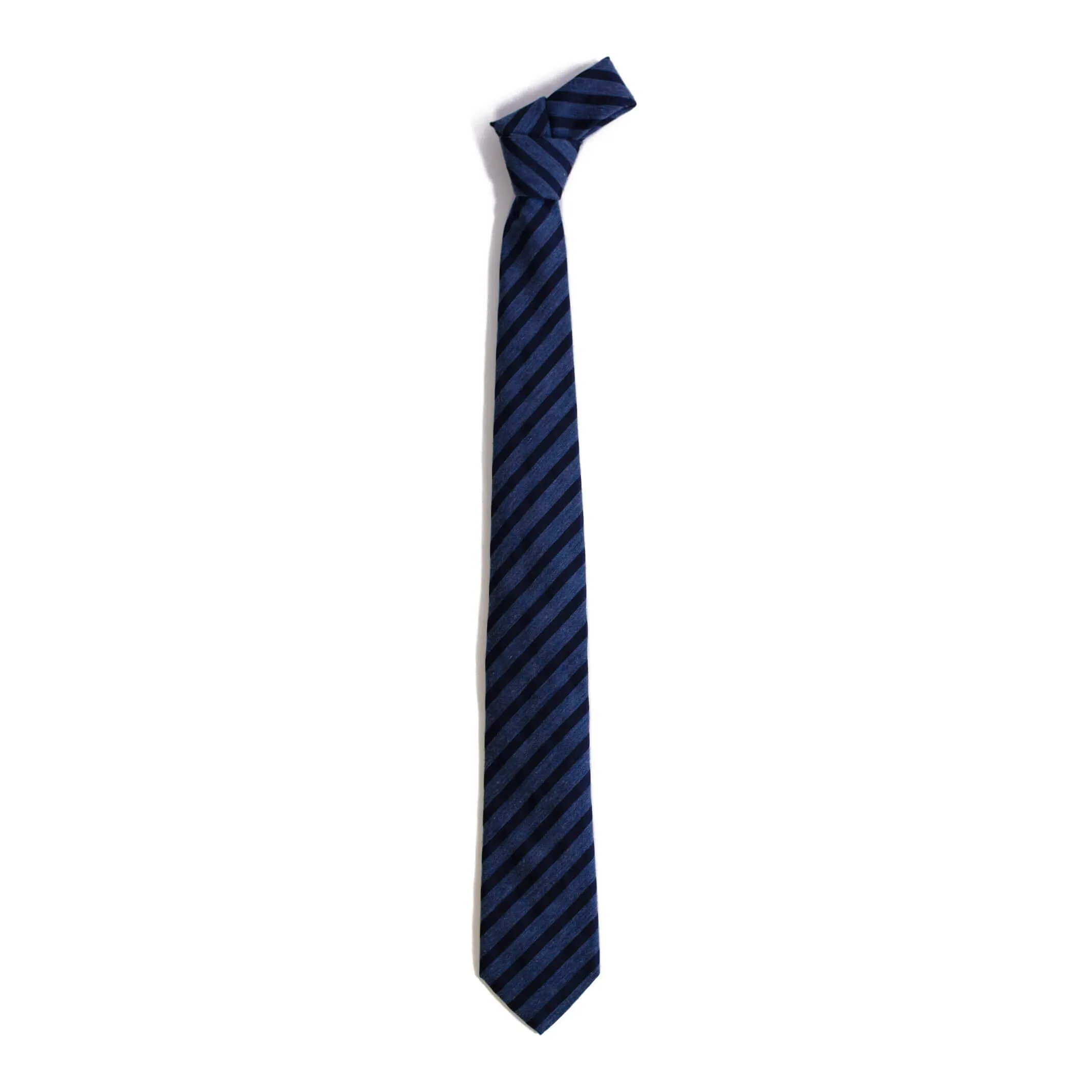 The Navy Albertson Stripe Tie